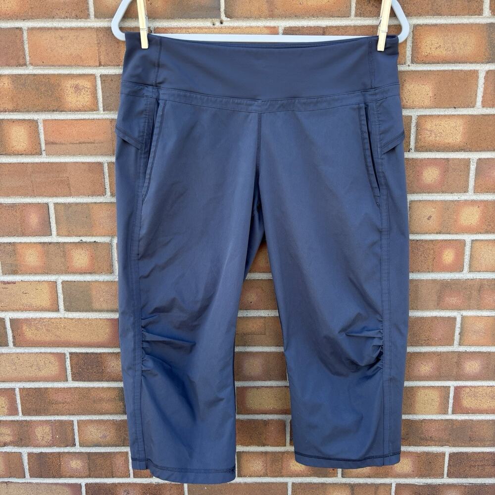 Lululemon Womens Sz 8 Studio Dance Pants Grey Loose Crop Capri